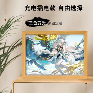 动漫灯光画鸣潮今汐吟霖椿守岸人长离折枝忌炎珂莱塔二次元小夜灯