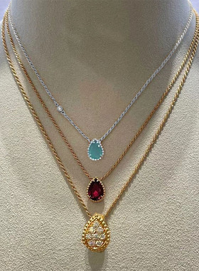 高端精工定制链条水滴锆石