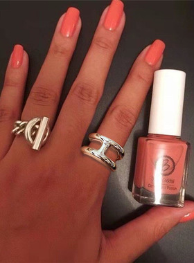 高端品质粗版猪鼻戒指女925银