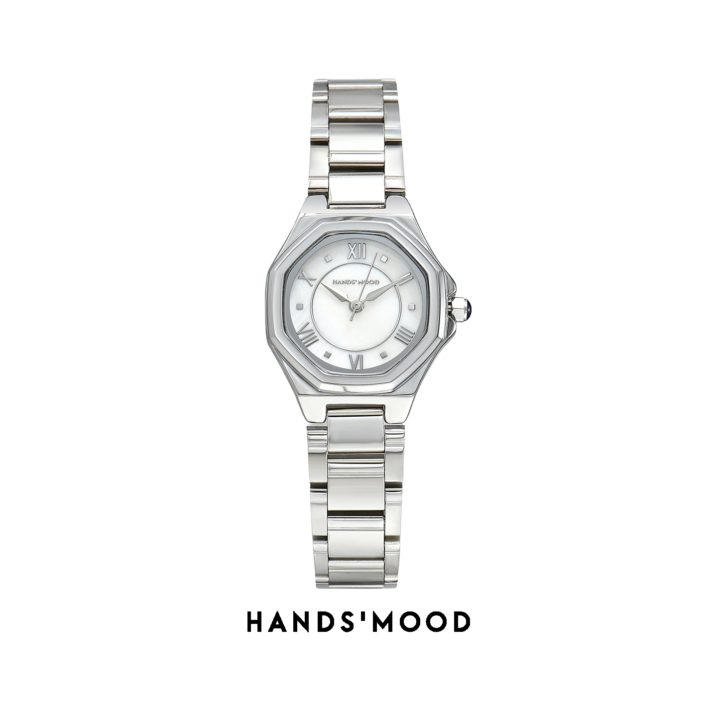 HANDSMOOD八边形复古小众设计贝母表盘女士石英表时尚腕表女手表