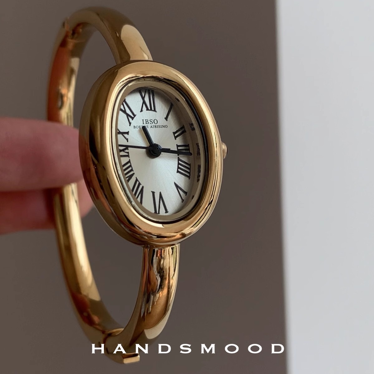 handsmood 小浴缸设计感手镯表时尚精致小众高级感百搭女士手表