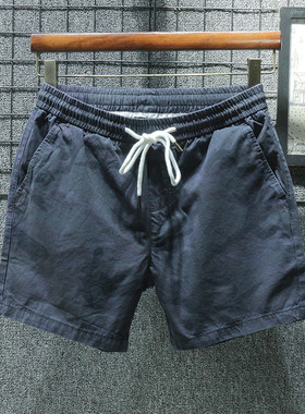 纯棉深灰色夏季 休闲四分裤男薄款短裤迷彩三分宽松直筒2026新款