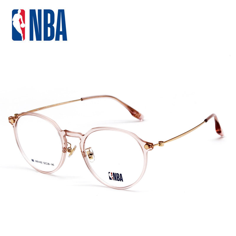 NBA3609 中性复古新生树脂纯钛板材青年透明眼镜框时尚近视男女款