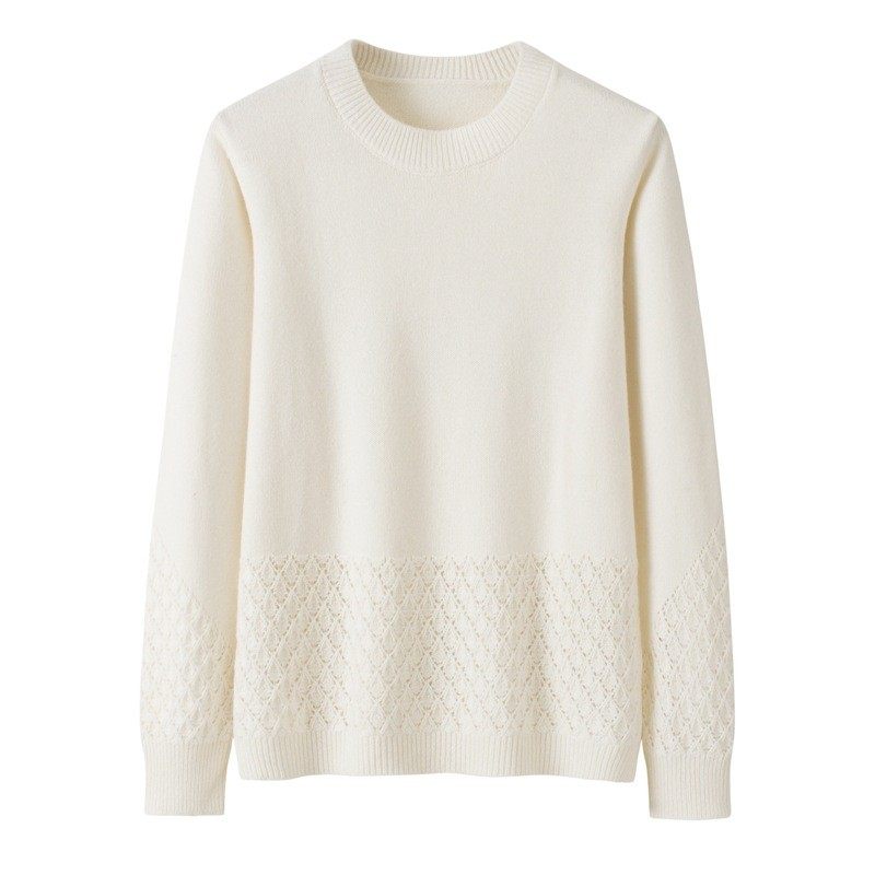 秋冬新款时尚宽松毛衣纯色圆领洋气简约镂空打底衫百搭羊绒衫女,女装/女士精品,羊绒衫,淘宝优惠券,粉丝福利购,淘宝优惠卷