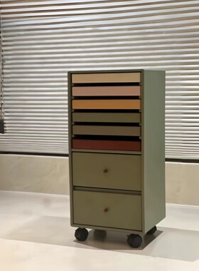 瑞典Arte 多巴胺彩虹柜文件柜首饰柜收纳箱彩色中古储物柜床头柜