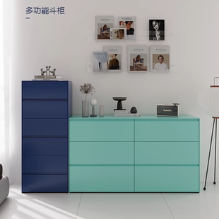 瑞典Arte 极简北欧五六斗柜卧室八九斗柜多巴胺储物柜子定制 意式