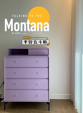 瑞典Arte 四斗柜多巴胺定制储物柜卧室彩色设计收纳柜中古斗柜