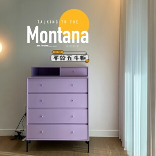 瑞典Arte 四斗柜多巴胺定制储物柜卧室彩色设计收纳柜中古斗柜