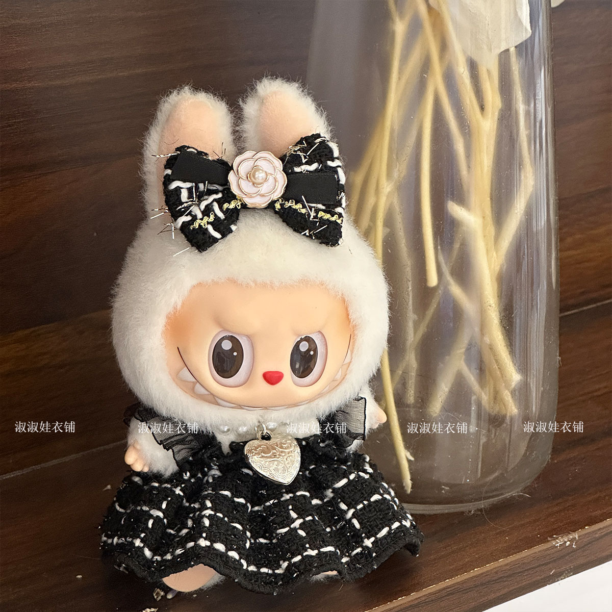 17cm拉布布娃衣套装发带