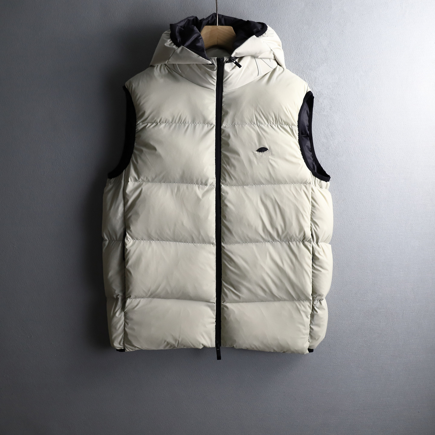 冬季保暖可拆帽鹅绒男女羽绒马甲