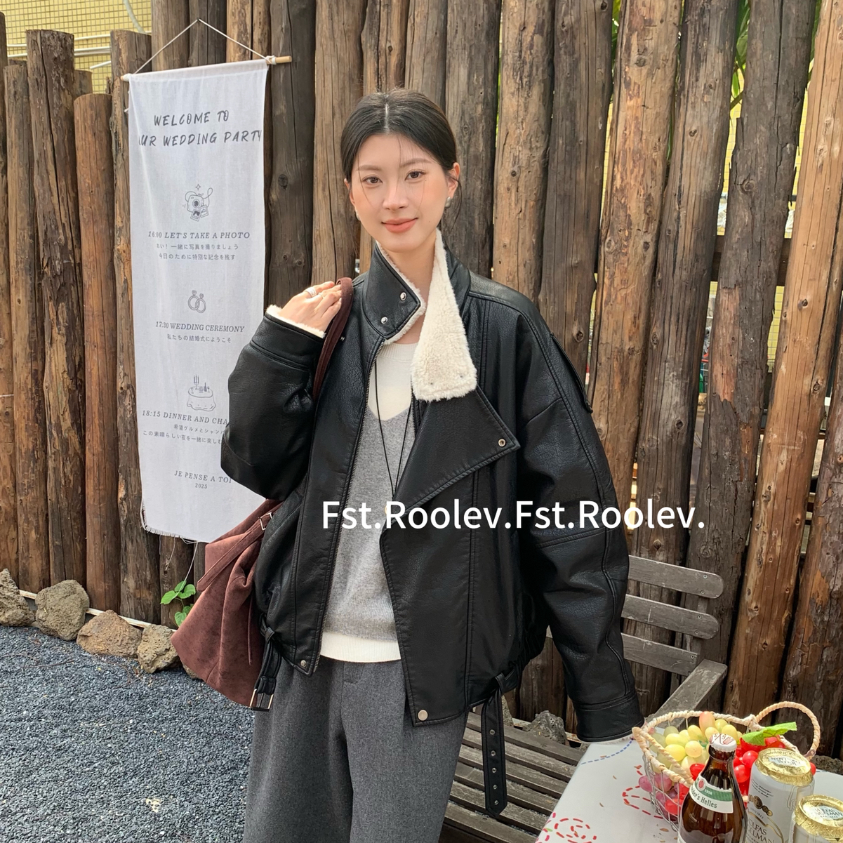 FST-冬上新明星同款韩系简约风立领斜塔加绒—大客最爱高质价2117