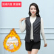 大码 秋冬季 显瘦加绒马甲女短款 羽绒棉保暖背心防寒棉坎肩内穿马夹