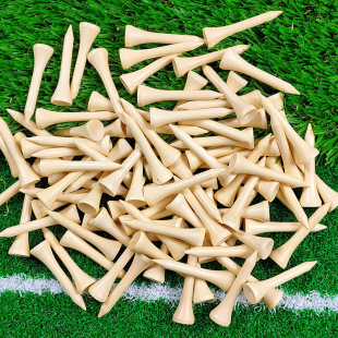 100pcs/包 高尔夫木TEE 清漆木质高尔夫球座球托 Golf tee发球梯