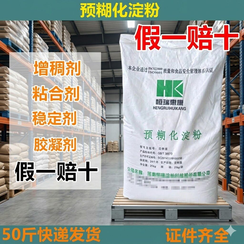 正品食品级预糊化淀粉假一赔十
