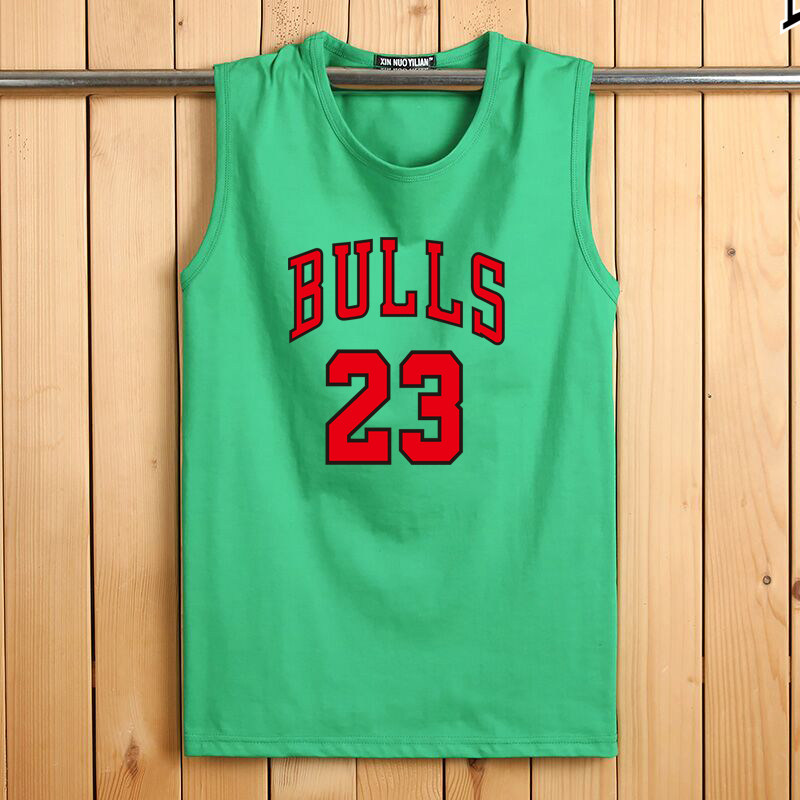 VEST MALE COTTON SLEEVELESS T-SHIRT SPORTS JERSEY NO. 23 JAMES BASKETBALL FITNESS STUDENT BEACH VEST