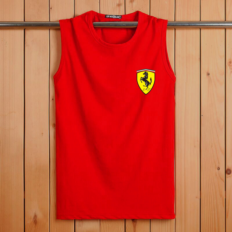 VEST VEST MENS COTTON SPORTS ROUND NECK BREATHABLE SUMMER LOOSE SLEEVELESS T-SHIRT STUDENTS PLUS SIZE BOTTOMING SHIRT