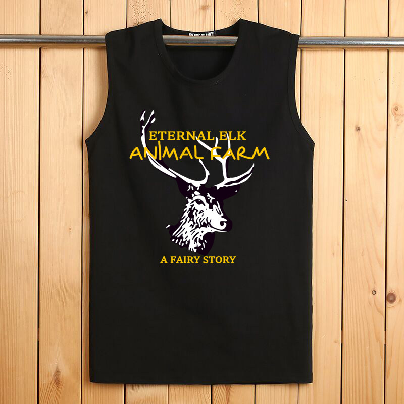 NEW VEST MENS SUMMER PLUS SIZE SLEEVELESS T-SHIRT SPORTS LOOSE T-SHIRT COTTON WIDE SHOULDER BASE MENS ROUND NECK SHOULDER