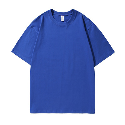250g重磅纯棉全色系 短袖t恤纯色厚实宽松休闲百搭打底衫上衣男女