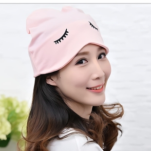 粉色睡帽产妇月子帽防头风孕妇产后帽子睡眠帽
