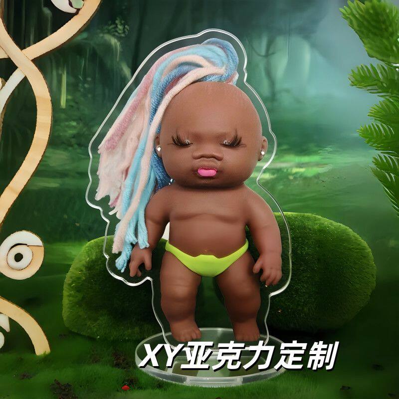 娜塔莎黑娃亚克力立牌摆件房间书桌有趣摆件