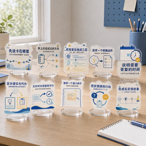 把求助说具体亚克力立牌