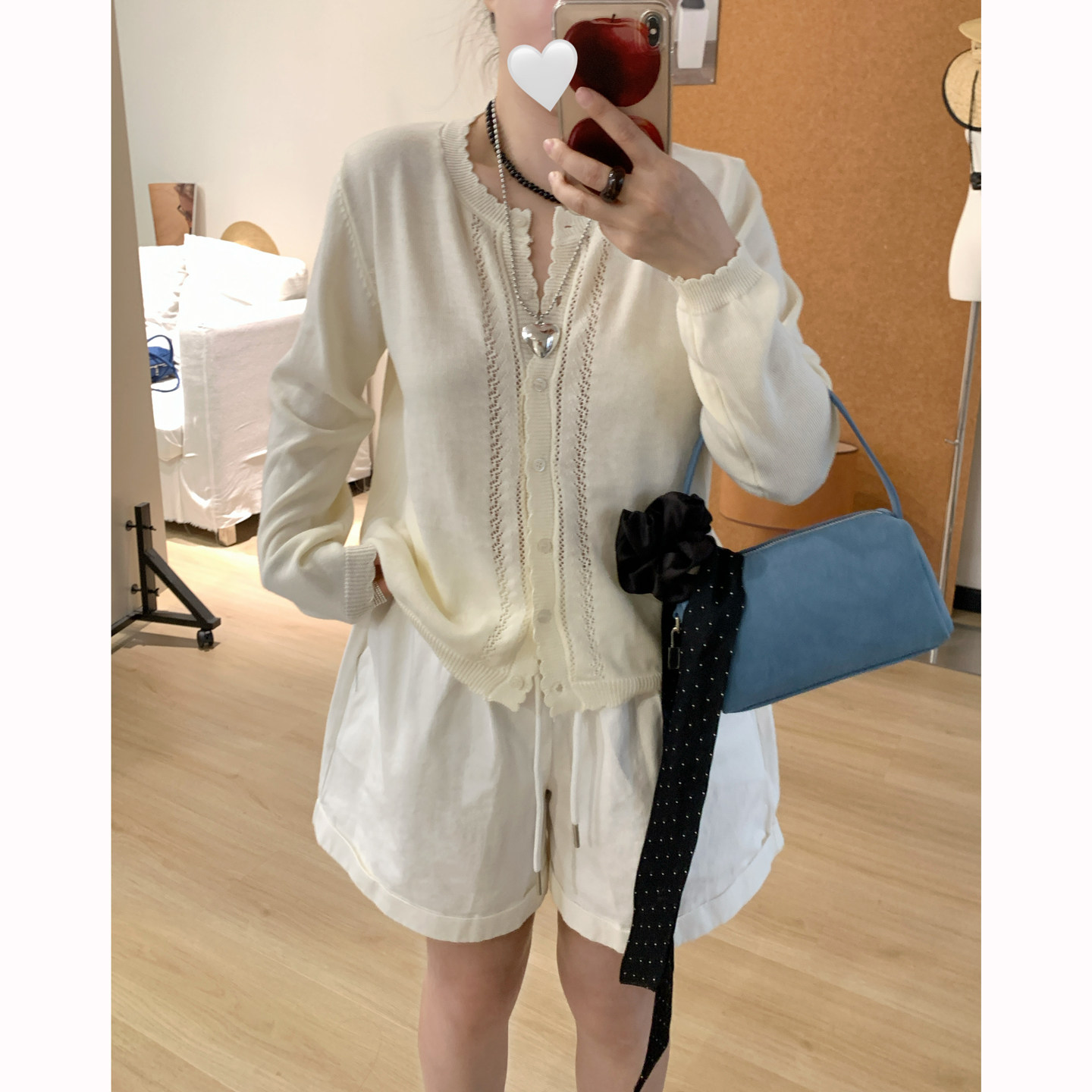 Omang桃喜 韩系甜美风薄款针织开衫女春夏温柔气质百搭线衫上衣
