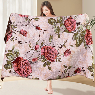 100%纯棉纱布浴巾大人家用男女吸水加大洗澡裹巾不掉毛不掉絮新款