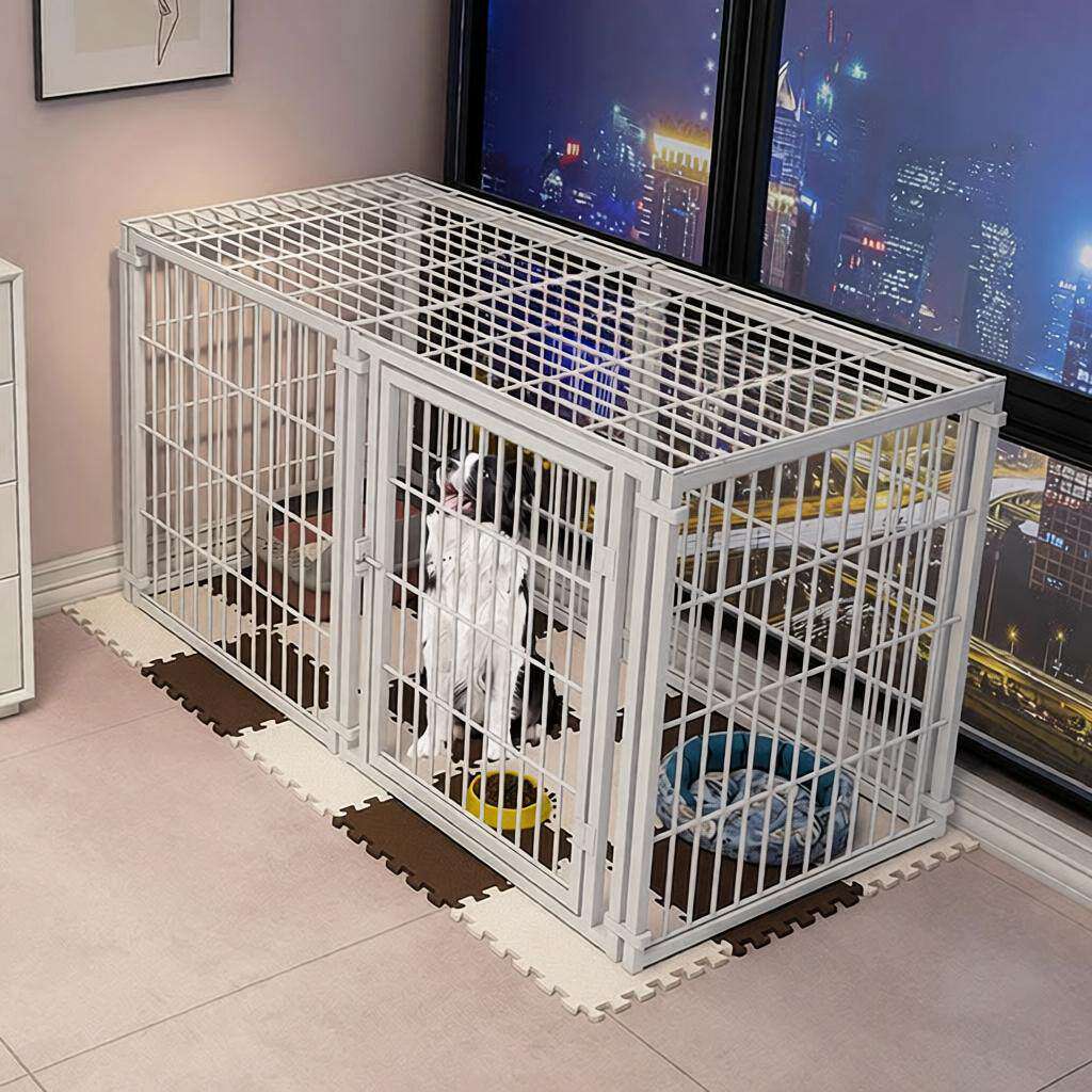 狗笼家用宠物狗屋大中小型宠物围栏自由拼接带封顶栅栏猫别墅猫舍