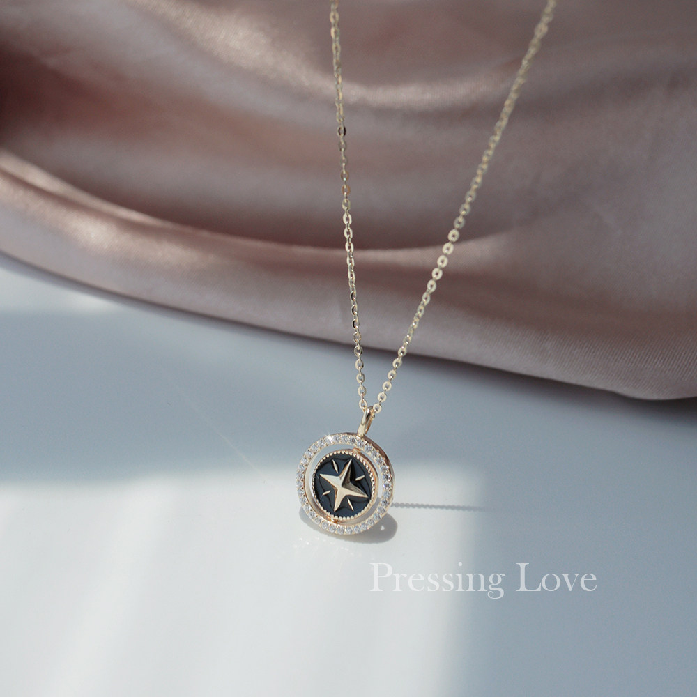 PressingLove一款两戴八芒星项链图片