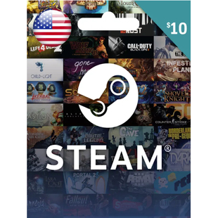 美国steam钱包充值点卡10美金 card steam gift USD10 wallet 正版