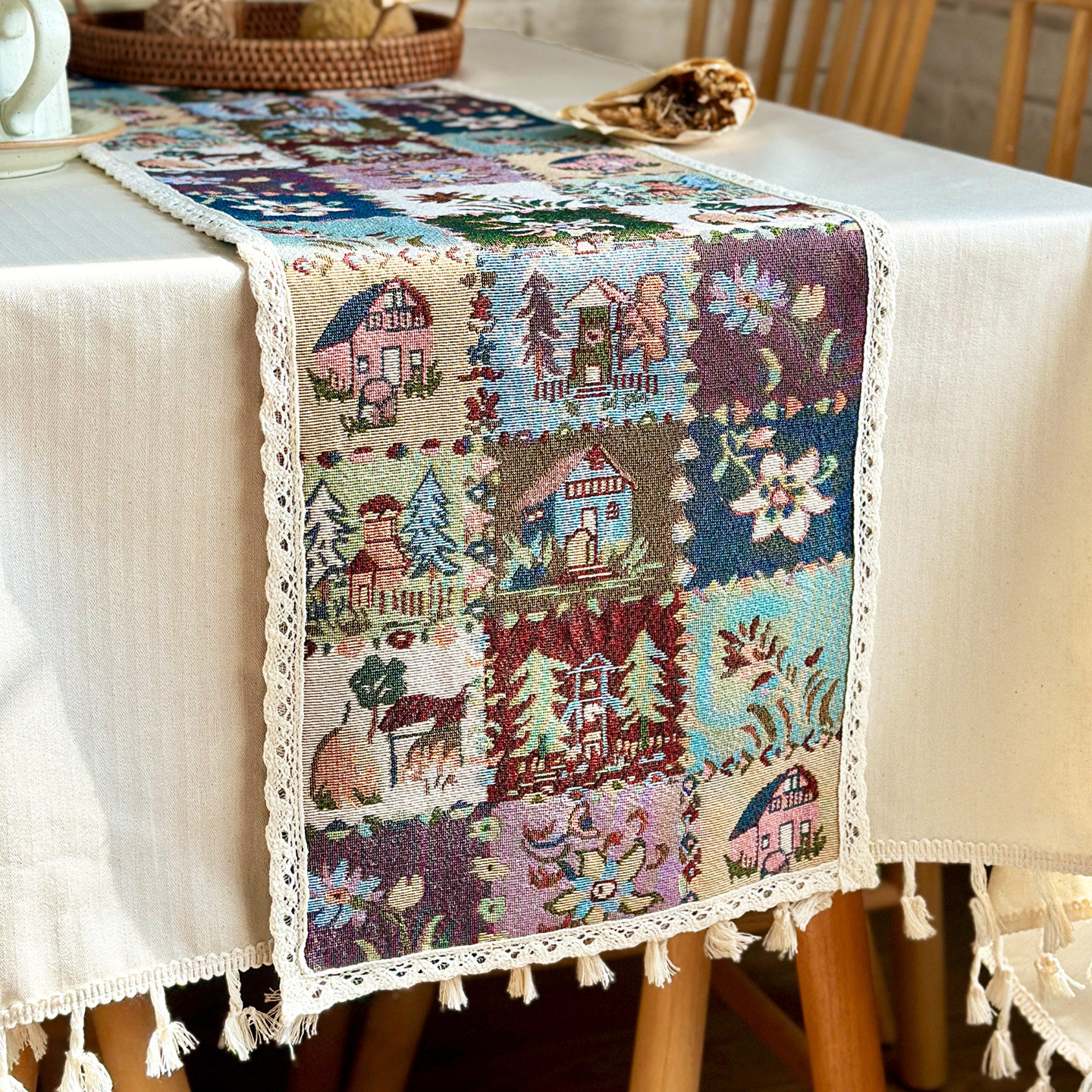 复古民族风波西米亚桌旗ins流苏餐桌茶几阳台民宿餐边柜电视柜桌,居家布艺,桌布,淘宝优惠券,粉丝福利购,淘宝优惠卷