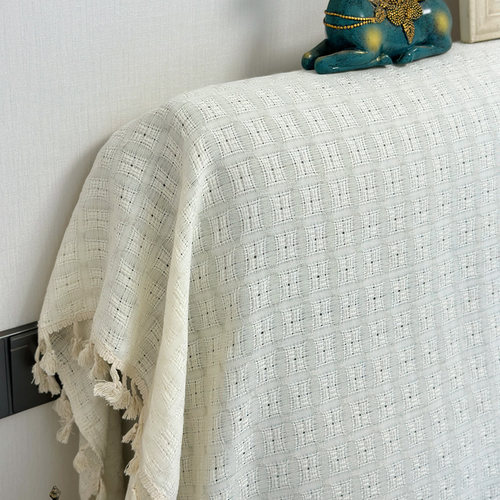 奶油ins风法式床头盖巾