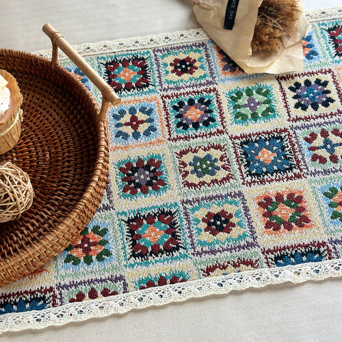 复古民族风波西米亚桌旗ins流苏餐桌茶几阳台民宿餐边柜电视柜桌