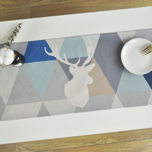 棉麻美式风电视柜茶几台布