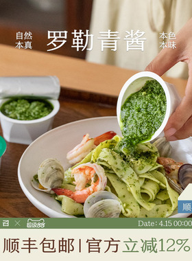 南食召  鲜|罗勒青酱Pesto 护绿工艺 意面罗勒酱小包装吐司牛排酱