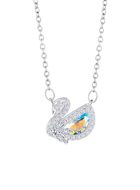 原创设计璀璨星空系列天鹅项链女款可爱甜美气质少女不锈钢锁骨链