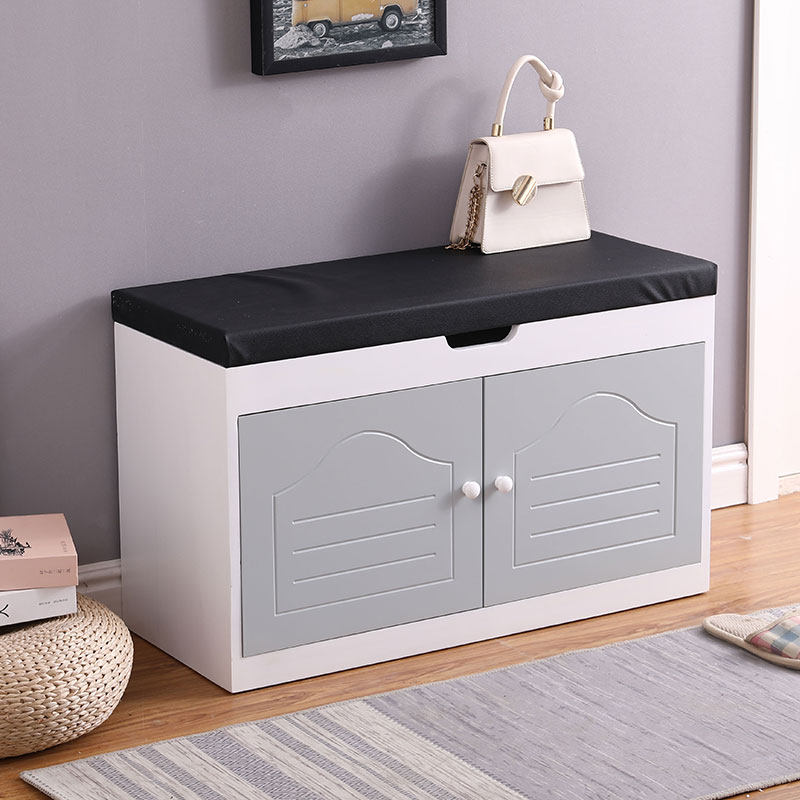 换鞋凳家用门口穿鞋凳实木储物凳收纳凳白色鞋柜多功能沙发凳一体