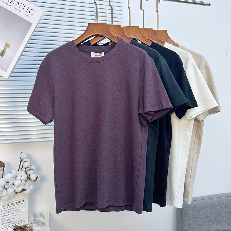 秋冬极简厚糯舒绒修身短袖打底衫