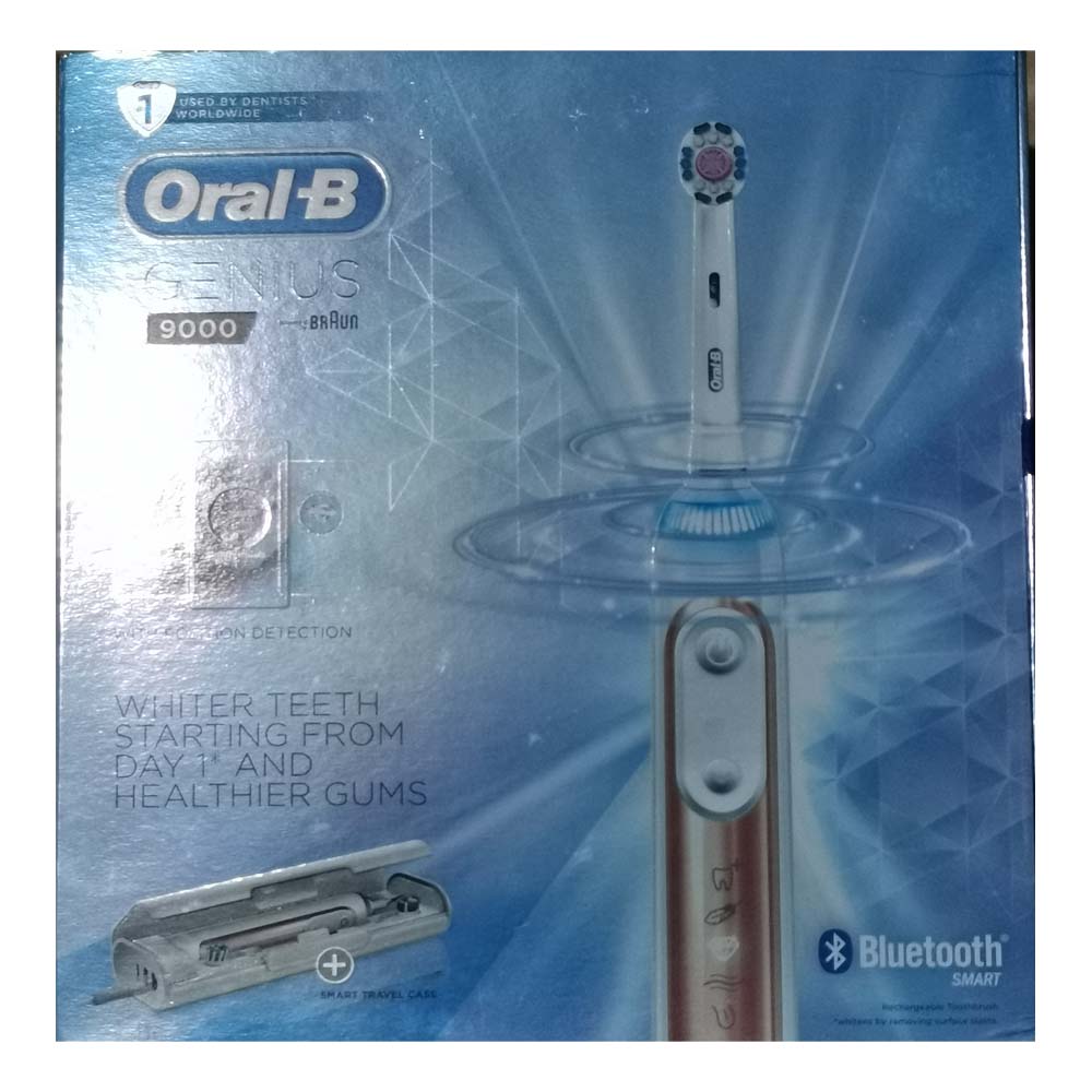 欧乐b 德国博朗电动牙刷 9000 成人便携充电智能蓝牙