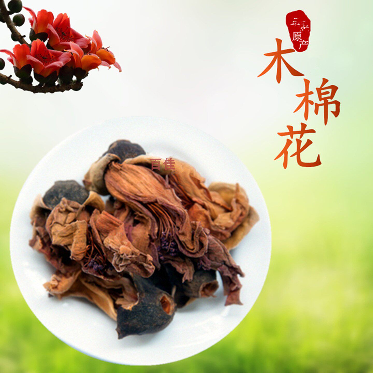 新货木棉花干花茶新花整朵新鲜干货煲汤料特产广东凉茶五花茶原料
