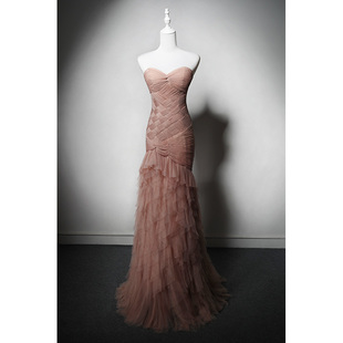 敬酒服长裙 毕业成人礼活动2024新款 MISSQIAN修身 舞台表演主持晚装