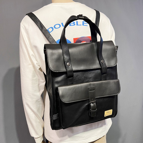 韩版休闲双肩包Three-Box双肩包