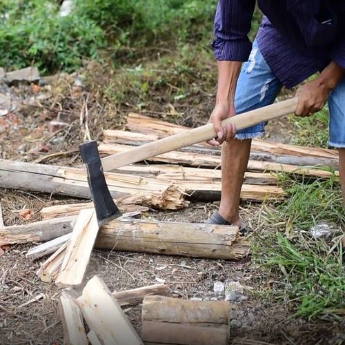 斧头劈柴专用户外斧头斧子劈柴神器分裂劈柴斧头高锰钢轨道钢锻打