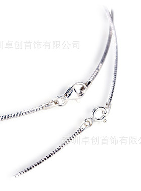 意大利进口925银项圈女 多切面工艺弹力定型颈圈玉石珍珠吊坠配链