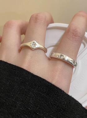 小众设计感星星戒指女甜美个性时尚创意开口指环韩版新款食指戒潮