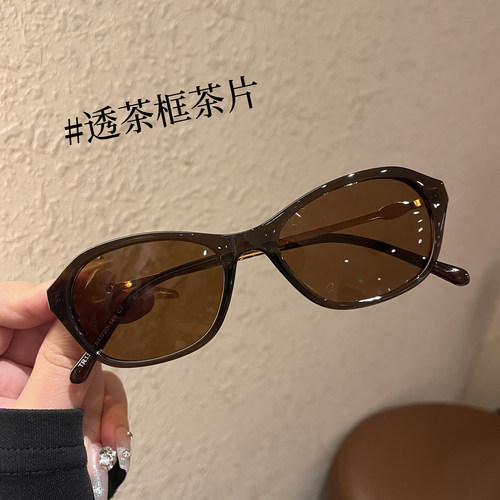 茶色墨镜女2026新款防晒防紫外线偏光太阳镜可配度数大脸开车专用
