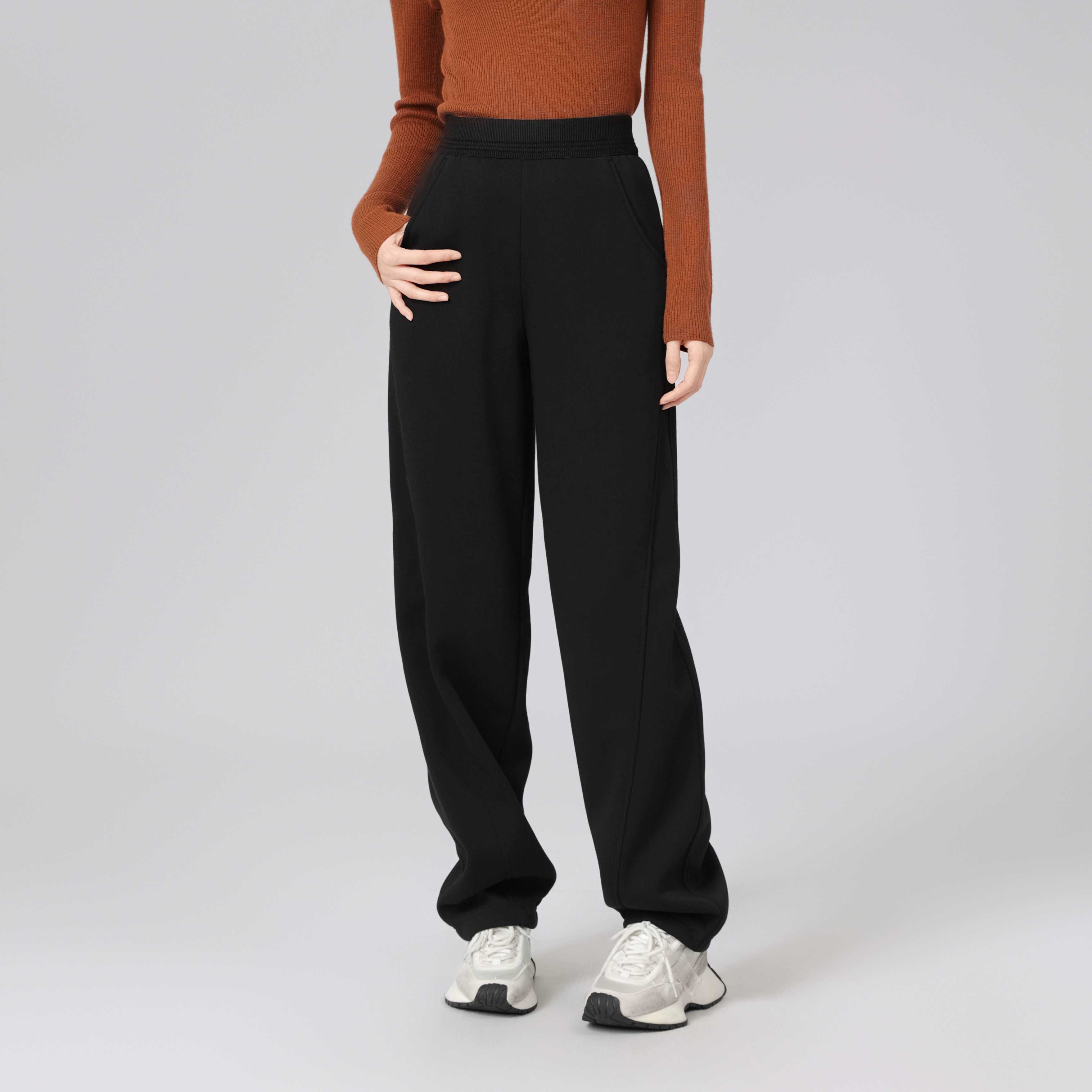 高腰香蕉裤加绒卫裤女装休闲裤子