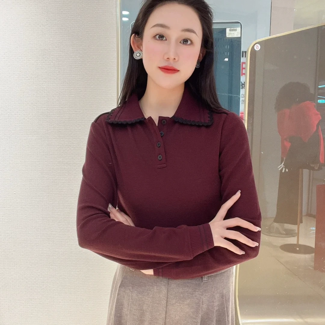 2026年长袖时尚内搭打底衫上衣女