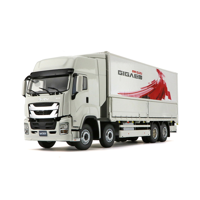 1:32五十铃巨咖翼展车模型giga模型isuzu庆铃货车厢式卡车模型