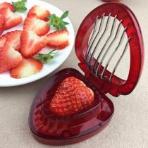 Japanese made a delicate dessert pig cut strawberry artifact strawberry slicer cake fruit platter